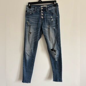 Kancan Distressed Blue Women’s Skinny Jeans